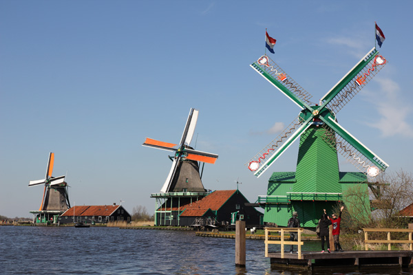 Zaanse Schans, a cute and charming village north of Amsterdam.