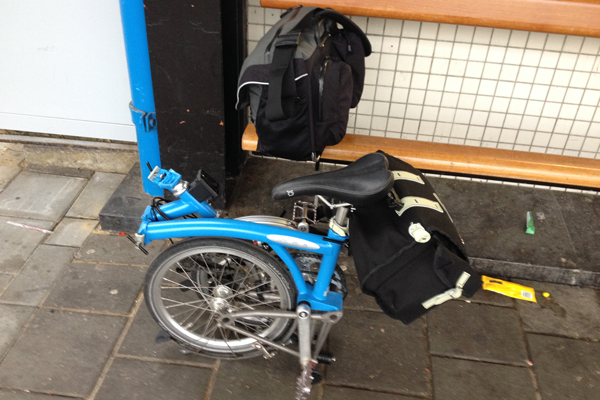 The Nelson long-flap saddlebag and the Brompton C bag were enough a month's bike trip.